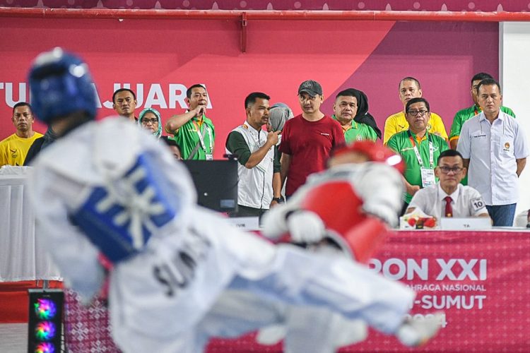 Saksikan Pertandingan, Ijeck Optimis Atlet Taekwondo Sumut Raih Medali Emas