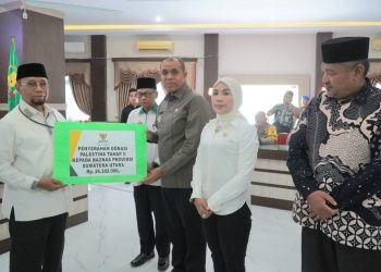 Pj Bupati Langkat Salurkan Bantuan Baznas Senilai Rp 221 Juta Untuk Masyarakat