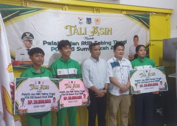 Pemko Tebing Tinggi Salurkan Bonus untuk Atlet Peraih Medali PON XXI
