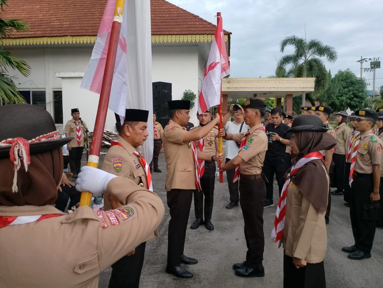 Peringati Hari Pramuka ke-63, Kwarcab Kota Tebing Tinggi Gelar Upacara 