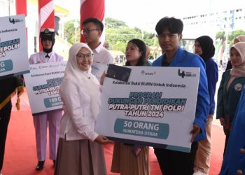 INALUM Berikan Beasiswa Pendidikan untuk 169 Putra/i TNI-Polri di Sumatera Utara