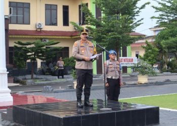 Kapolres Batu Bara Pimpin Apel Pasukan Operasi Zebra Toba 2024 