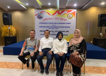 Komjen Pol (Purn) Lutfi Lubihanto Temu Kangen dengan Ketua PWI Sumut dan Komunitas Intelijen Polrestabes Medan