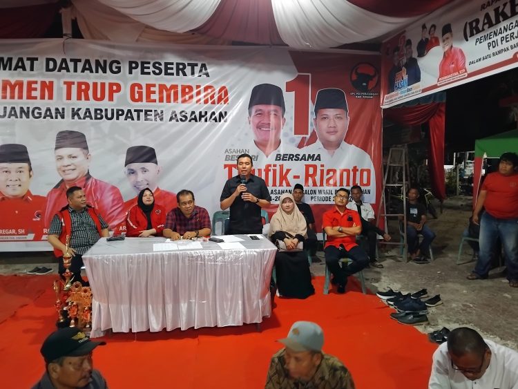 PDIP Asahan Gelar Turnamen Trup Gembira Perebutkan Piala Edy-Hasan