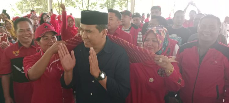 Dikunjungi Hasan Sagala, Kader PDIP Langkat Bertekad Menangkan Paslon No 2
