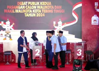 Debat Publik Kedua Paslon Pilkada Kota Tebing Tinggi Berjalan Kondusif