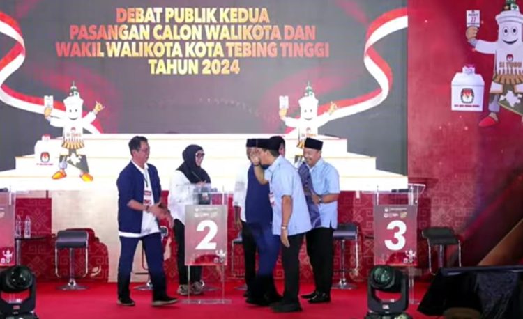 Debat Publik Kedua Paslon Pilkada Kota Tebing Tinggi Berjalan Kondusif