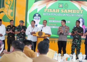 Pj Bupati Langkat Sambut Ketua Pengadilan Negeri Stabat yang Baru