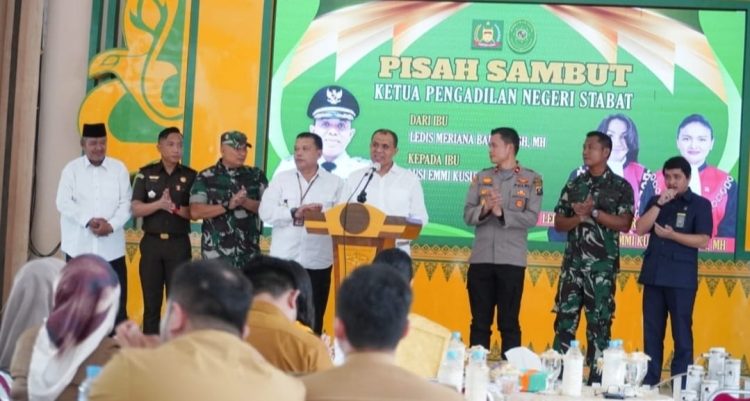 Pj Bupati Langkat Sambut Ketua Pengadilan Negeri Stabat yang Baru