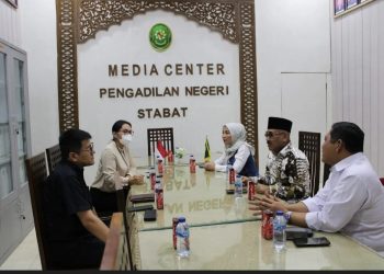 Pimpinan Sementara DPRD Langkat 2024-2029 Silaturahmi ke Pengadilan Negeri Stabat
