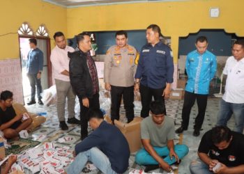 Kapolres Batu Bara Bersama Pj Bupati dan Forkopimda Cek Logistik Pilkada