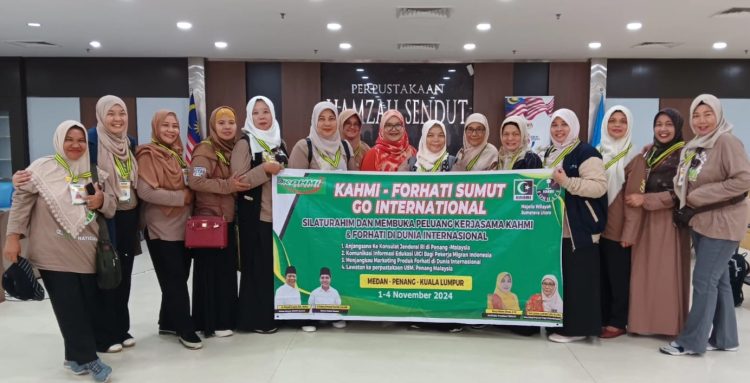 Lawatan Go International Forhati Sumut di Perpustakaan Hamzah Sendut USM Malaysia Disambut Hangat  