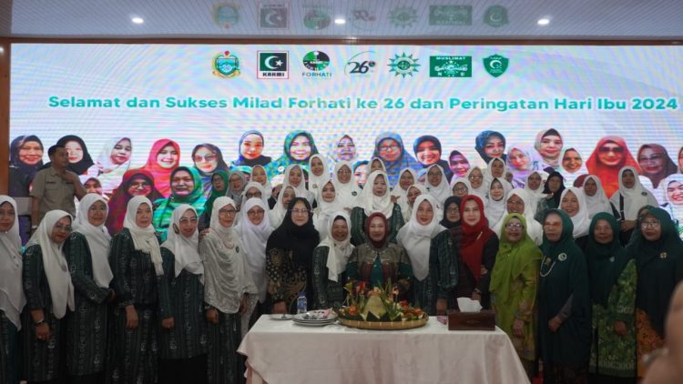 Dihadiri Aisah Dahlan, Pj Ketua TP PKK dan Tiga Ormas Islam, Peringatan Milad Forhati Sumut Meriah