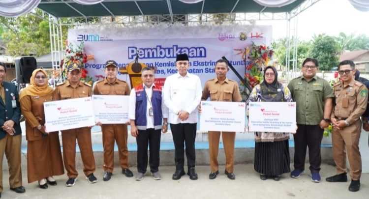 Kolaborasi PT Hutama Karya-Pemkab Langkat : Kick-Off Program Penanganan Kemiskinan Ekstrem dan Stunting