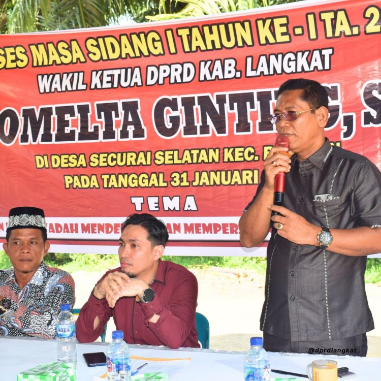 Reses Wakil Ketua DPRD Langkat Romelta Ginting : Bertahap Realiasikan Aspirasi Masyarakat