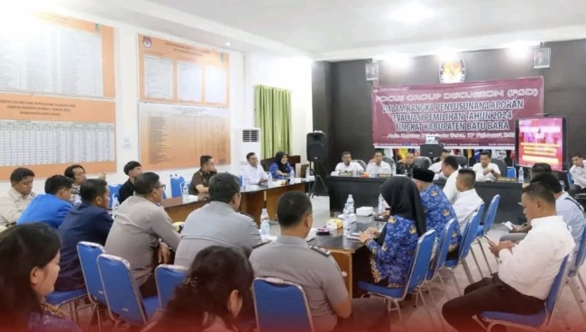 KPU Batu Bara Gelar FGD Penyusunan Laporan Evaluasi Pilkada 2024