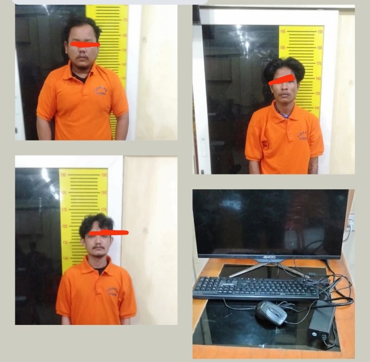 3 Tersangka Spesialis Maling Rumah Kosong dan Kantor Diamankan Unit Pidum Polres Langkat