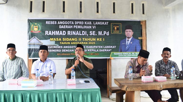 Anggota DPRD Langkat Rahmad Rinaldi Jemput Aspirasi Warga Kelurahan Pekan Gebang