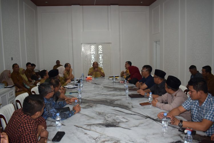 Sebelum Bahas Ranperda RPJMD, Pansus DPRD Langkat Audiensi dengan Bupati