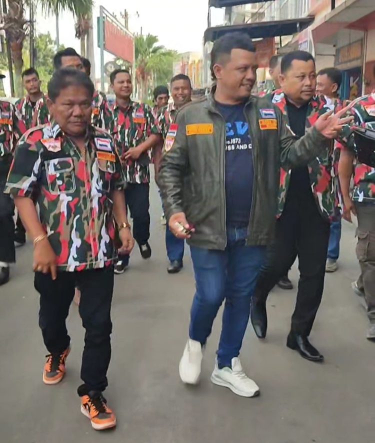 Ketua dan Pengurus Markas Cabang Laskar Merah Putih Langkat datangi Seketariat Markas Daerah LMP Sumut