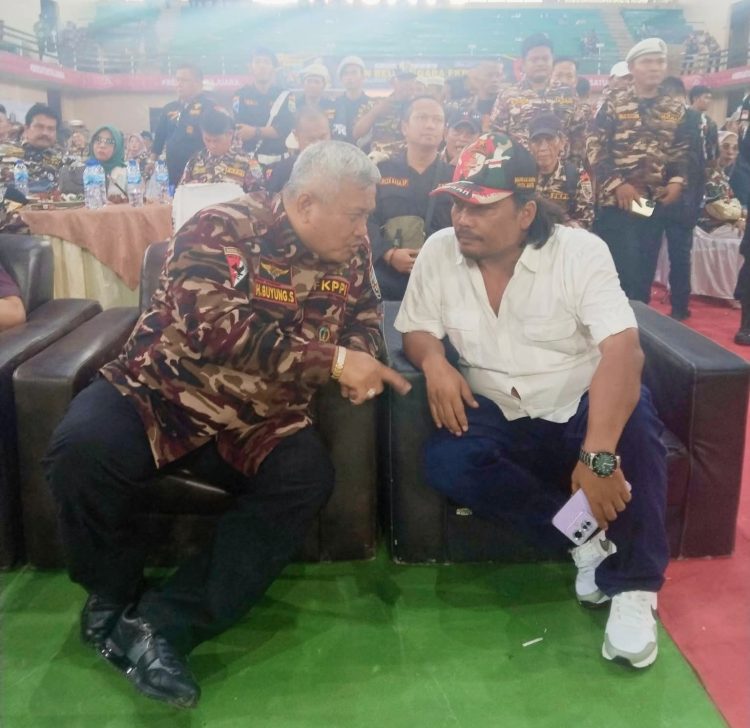 Ketua Mada LMP Sumut Rukun Sembiring, SE Jadi Bintang Lapangan saat menghadiri Pelantikan KB FKPPI Langkat