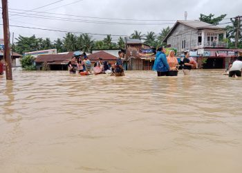 Belum Diperhatikan, Ribuan Warga Pematang Tengah Tanjung Pura Terdampak Banjir Merasa Resah