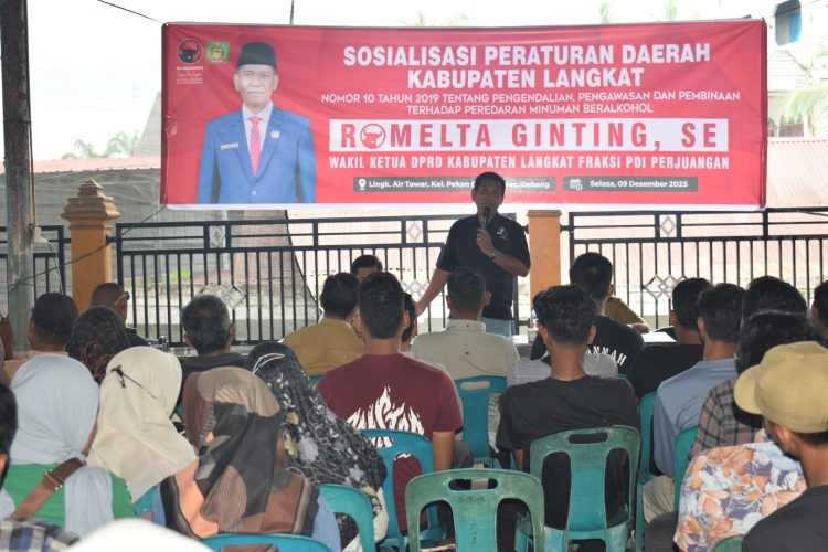 Wakil Ketua DPRD Langkat Romelta Ginting Gandeng Dokter Sosialisasikan Perda Minuman Beralkohol