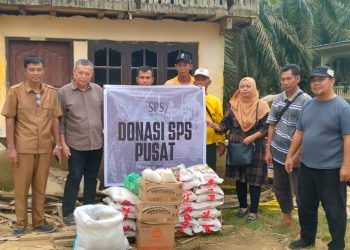 SPS Pusat dan Sumut Serahkan Bantuan untuk Korban Banjir di Sei Lepan dan Brandan Barat