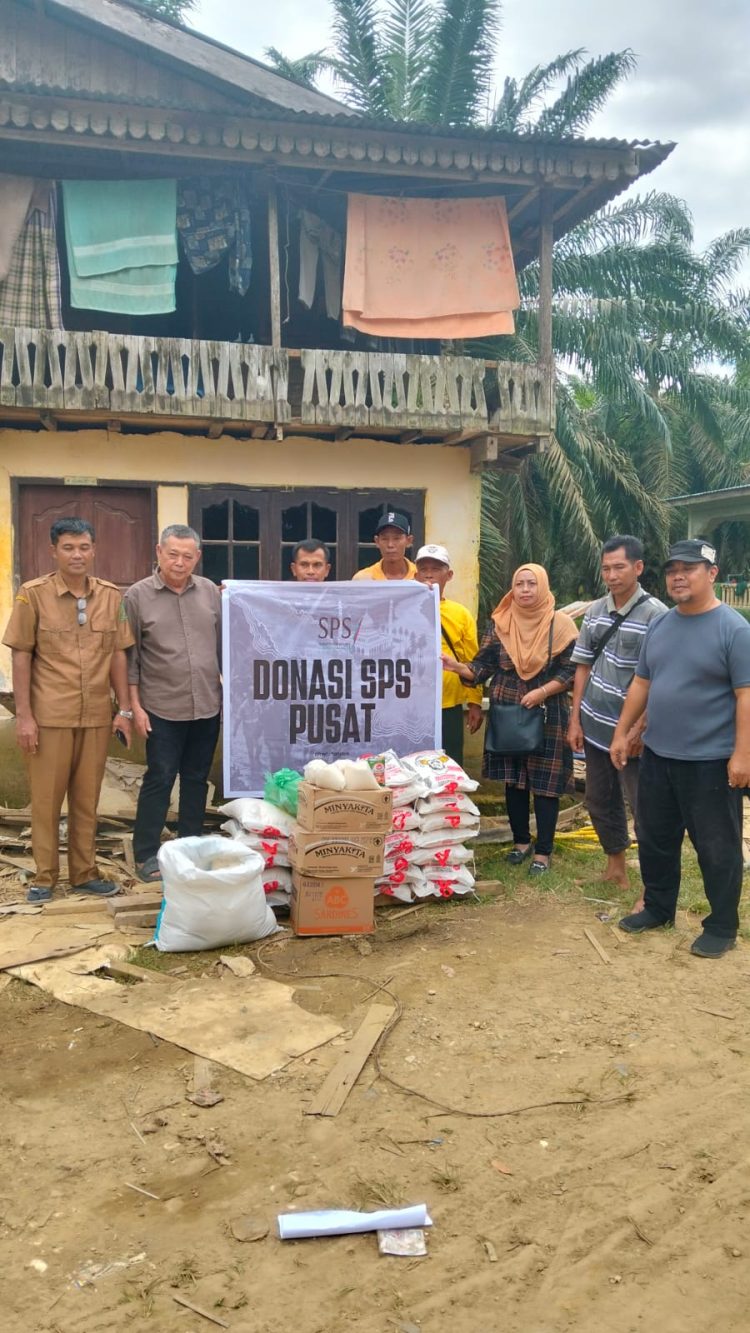 SPS Pusat dan Sumut Serahkan Bantuan untuk Korban Banjir di Sei Lepan dan Brandan Barat