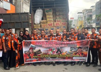 Aksi Kemanusiaan Pemuda Pancasila Sumut, Ijeck : Kita Harus Hadir di Saat Sulit