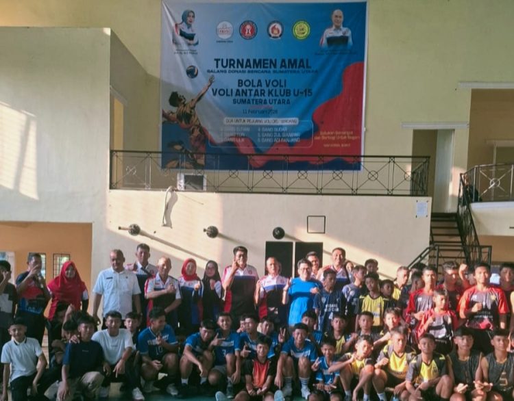 MAVI Sumut dan Bapoksi Turnamen Amal Voli U-15 di Deli Serdang