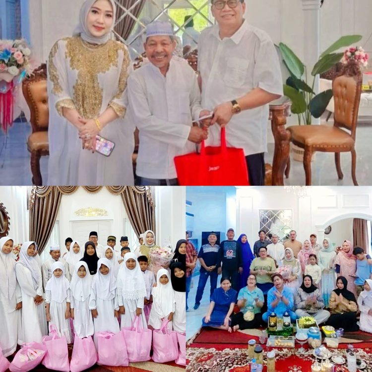 Dihari Ultah Marlina Eliyanti, Puluhan Anak Yatim Do’akan Terbaik Untuk Istri Anto Genk