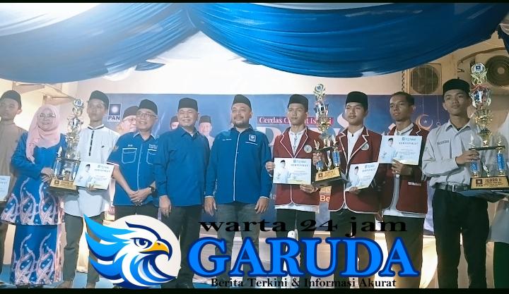 DPW PAN Sumut Jaring Talenta Muda Juru Dakwah Lewat PANdai dan Cerdas Cermat Islami