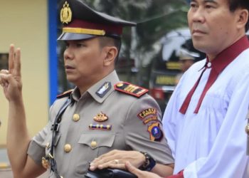 Kapolres Langkat Lantik AKP Master Purba sebagai Kapolsek Salapian