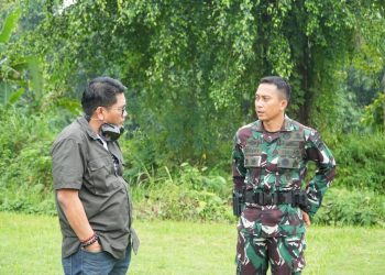Ketua JMSI Sumut Anto Genk Jalin Silaturahmi dengan Danyon Armed 2/105 Kilap Sumagan Letkol Letkol Arm Rogery Thega SIP MM